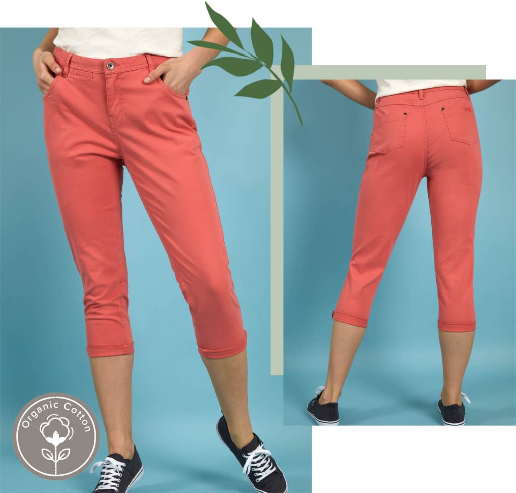 Pink Cropped Trousers