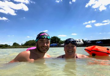 Man and Women Swimming