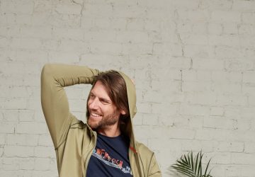 Man in Bamboo Zip up Hoodie