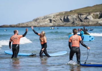 Surfing in Newquay